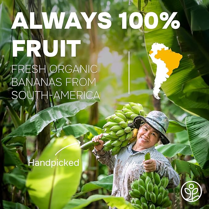 Jungle Powders Organic Banana Powder for Smoothies 5 Ounce Bag Freeze Dried Banana Powder Extract for Baking Flavoring Flakes Flour for Juice