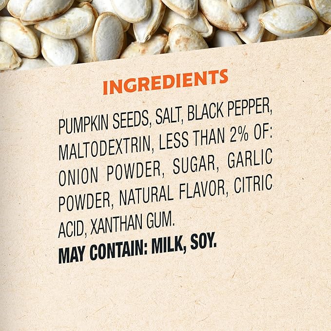 BIGS Cracked Pepper Homestyle Roast Pumpkin Seeds 5-oz. Bag (Pack of 12) Packaging May Vary