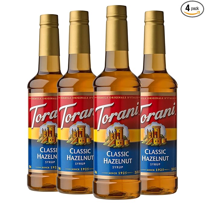 Torani Syrup Classic Hazelnut 25.4 Ounces (Pack of 4)