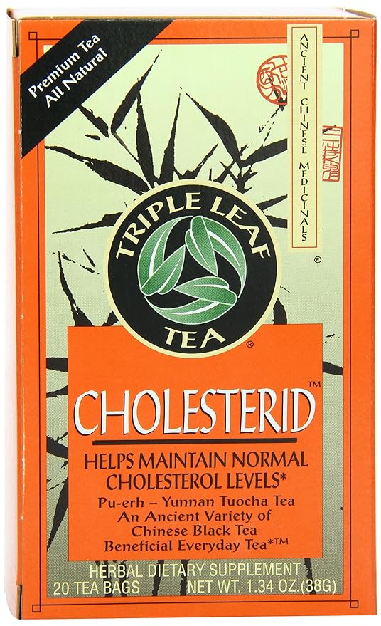 Triple Leaf Tea Cholesterid 20 Tea Bags (Pack of 6)