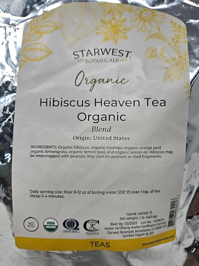 Hibiscus Heaven Tea Organic 1 lb