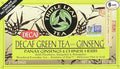Triple Leaf Tea Decaf Green Tea with Ginseng 20 Tea Bags (Pack of 6)