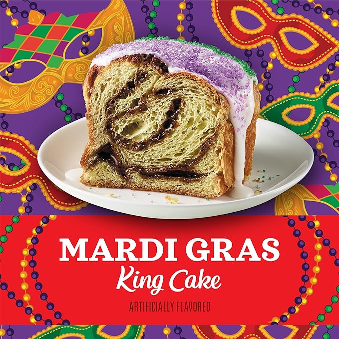 Community Coffee Mardi Gras King Cake Flavored 72 Count Coffee Pods Medium Roast Compatible with Keurig 2.0 K-Cup Brewers 72 Count (Pack of 6)
