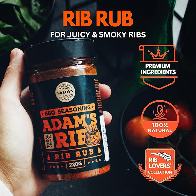 Meat Lovers Selection of Premium BBQ Seasonings - Holy Cow Sweet Texas &amp Adam's Ribs BBQ Rubs | Pack of 3 | 100% Natural | Spice Gift For Foodie