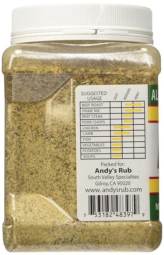 Andy's Rub an All Natural Rub with Attitude 21 oz.