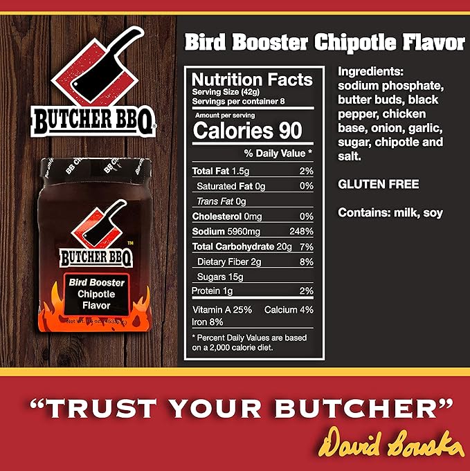 Butcher BBQ 12oz Chipotle Chicken Bird Booster