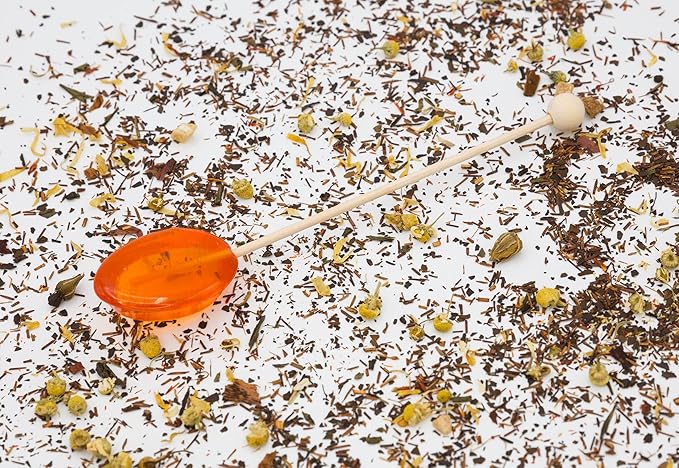 Sweet Stirs Original Flavored American Honey Spoons on Wooden Sticks Gift Pack of 10 (Orange Blossom)