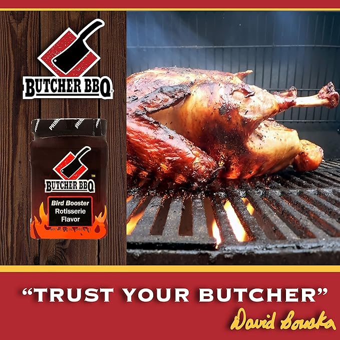 Butcher BBQ | Bird Booster Rotisserie Turkey Injector Marinade | World Championship Winning Formula | Better Than Turkey Brine | More Moisture and Flavor for Poultry | Chicken &amp Turkey Seasoning