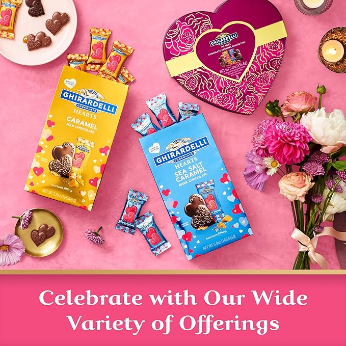 GHIRARDELLI Sweet Hearts Premium Chocolate Truffle Assortment Gift 4.4 oz