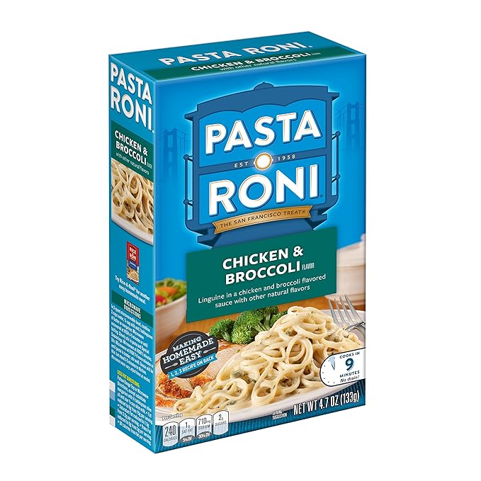 Pasta Roni Chicken &amp Broccoli Linguine Mix 4.7 Ounce (Pack of 12 Boxes)