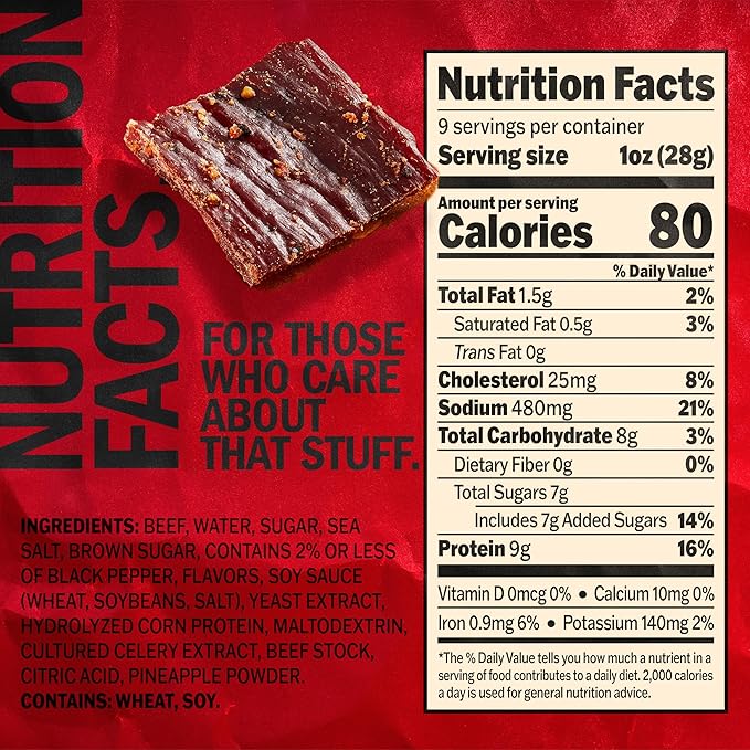 Jack Link's Beef Jerky - Peppered - Made with 100% Real Beef - Ready to Eat Real Meat Protein Snacks - 9g Protein per Serving - 9 oz Bags (2 Pack)