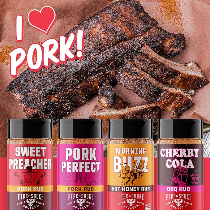 Fire &amp Smoke Society Motherload (18-Pack) Variety | BBQ Rubs and Seasonings Christmas Gifts for Men Grilling Accessories | Steak Seasoning Chicken Burgers Pulled Pork | Large Spices Set