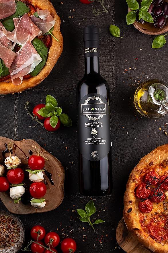 Laconiko Ultra Premium Extra Virgin Olive Oil | NEW 2025/2026 HARVEST | TOP RANKED GREEK OLIVE OIL IN WORLD | 2025 BEST IN GREECE AWARD | 2025 NYIOOC GOLD MEDAL AWARD | MADE IN GREECE | GMO FREE CERTI