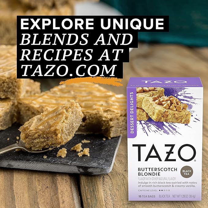 Tazo Filterbag Tea Butterscotch Blondie 15 Ct Pack of 6 (Packaging may vary)