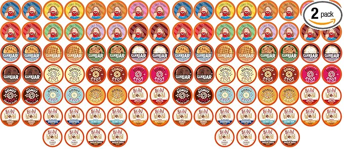 Coffee Pod Variety Packs Flavored SamplerAssortedCompatible with 2.0 K-Cup BrewersVariety Pack52 Count (Pack of 2)