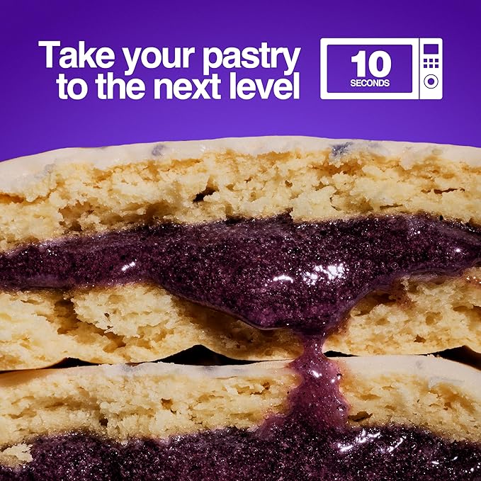 Legendary Foods 22g Protein Pastry 0g Added Sugar Low Carb Gluten Conscious Keto Snack Ideal for Glucose Management Includes Whey Protein Isolate 8 Pack Frosted Blueberry