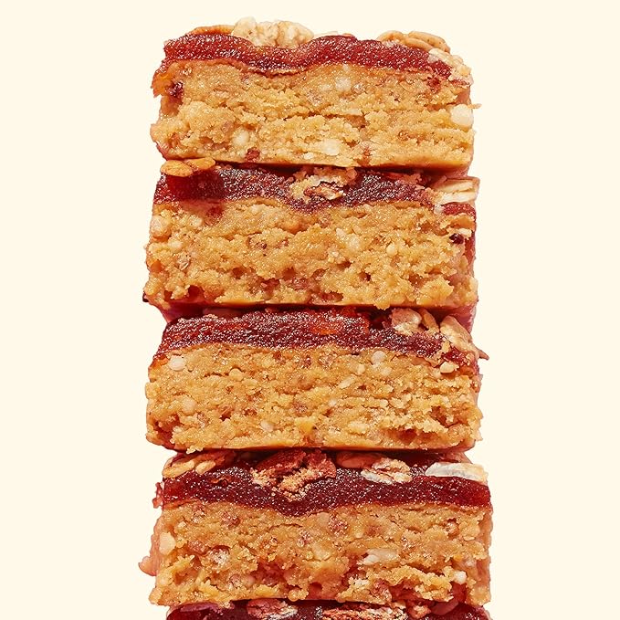 Perfect Bar Protein Bars Fruit Crisp Mixed Berry Nut Butter Gluten Free Made with Organic Honey Peanut Butter Cookie Dough Texture Refrigerated 1.9 Oz Bars 10 Count