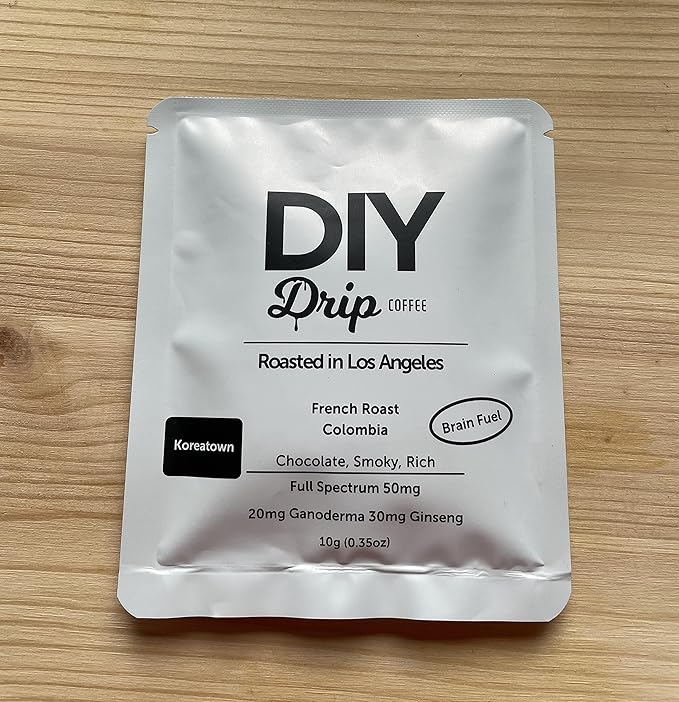 DIY Drip Coffee Brain Fuel French Roast Colombia Single Serve - 5 PACKS x 4 200gram $1.50 per serving. BUY 2 QTY OR MORE GET $5 REBATE. NO ACTION REQUIRED