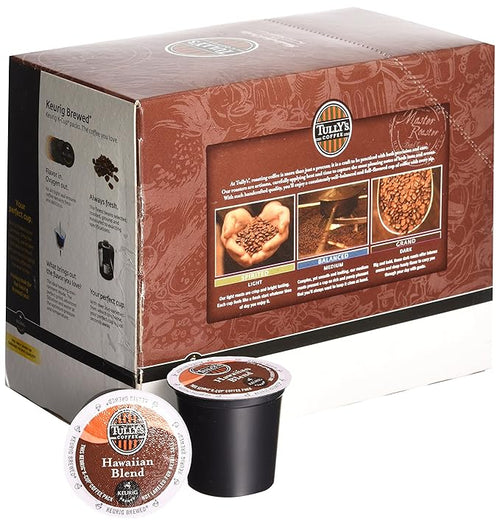 48 Count - Tully's Coffee Hawaiian Blend Coffee K Cup For KEURIG Brewers