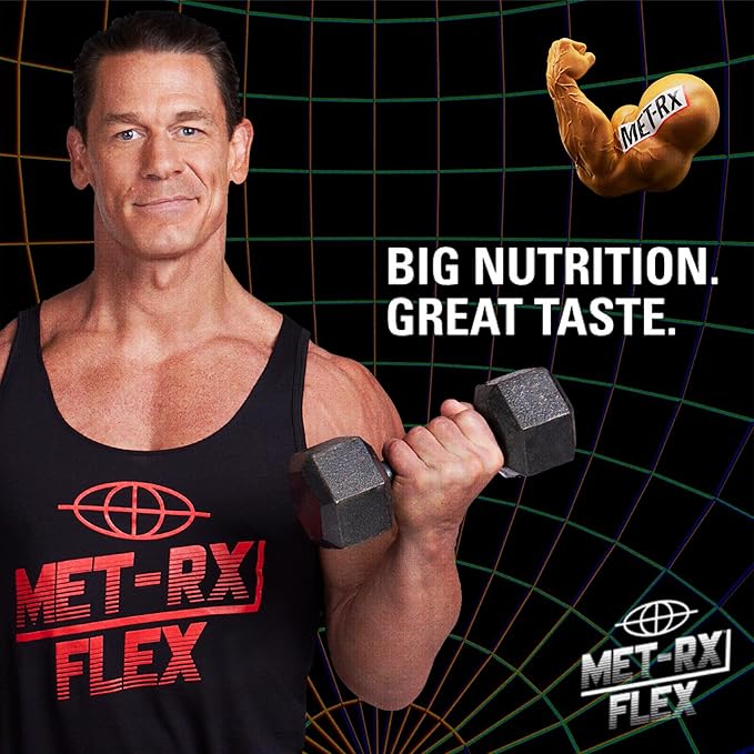 MET-Rx Big 100 Granola Protein Bar Meal Replacement Bar 28 G Protein Chocolate Chip Pack of 9