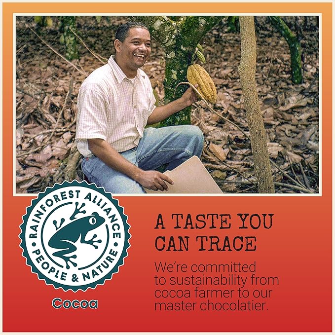 Chocolove Maple Glazed Salted Pecans Dark Chocolate Bars | 70% Cocoa | Crunchy Pecans | Premium Belgian Chocolate | Non GMO Rainforest Alliance Certified 3.2oz Bar (12 Pack)