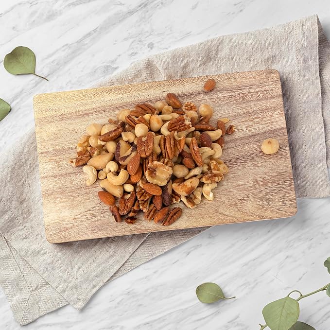 Jaybee’s Raw Deluxe Mixed Nuts Unsalted 3 Pound – Almonds Cashews Pecans Walnuts Brazil Nuts &amp Macadamias – Natural Fresh Variety in Resealable Bulk Bag