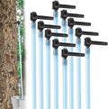 Deluxe Maple Syrup Tree Tapping &amp Sugaring Starter Kit-10 Taps &amp 10 Extra Long Food-Grade Tubing Drop Lines- Complete Set for Experts or Beginners to Start Tapping Your Own Sap- Wont Harm Tree