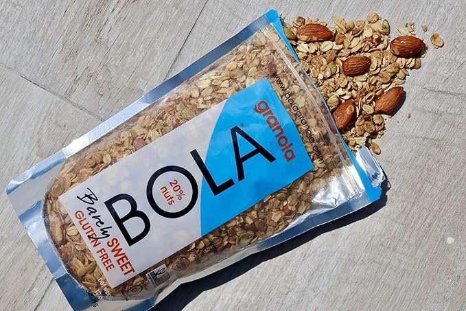 BOLA granola Barely Sweet LOW SUGAR Almond &amp Pumpkin Seed Granola 12oz - 6 PACK