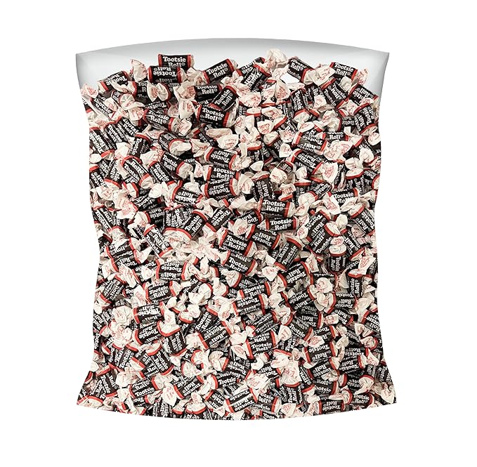 Bulk American Tootsie Roll Original Midgees Candy 4.5 lbs - Individually Wrapped Chocolate Chewy Taffy Rolls - Gluten Free And Peanut Free (72oz)