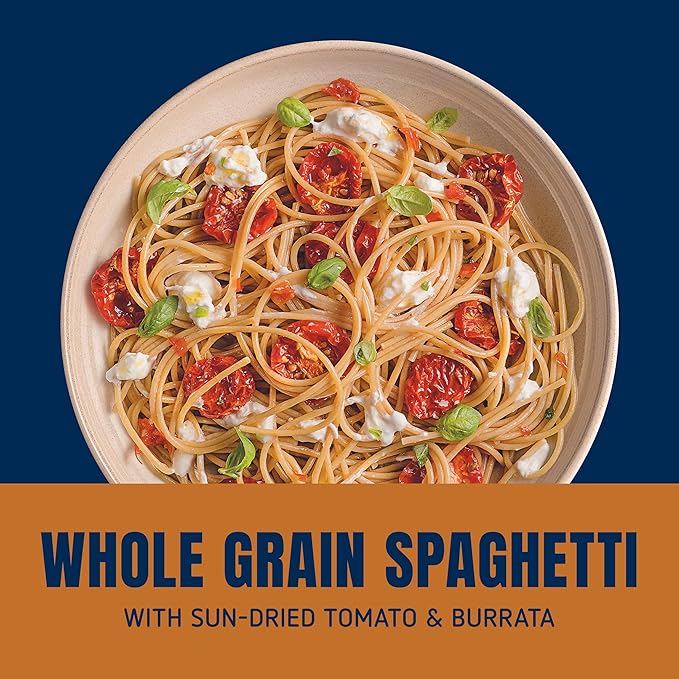 Barilla Whole Grain Spaghetti Pasta 16 oz. Box (Pack of 20) - Non-GMO Made With 100% Whole Grain Durum Wheat - Great Source of Fiber
