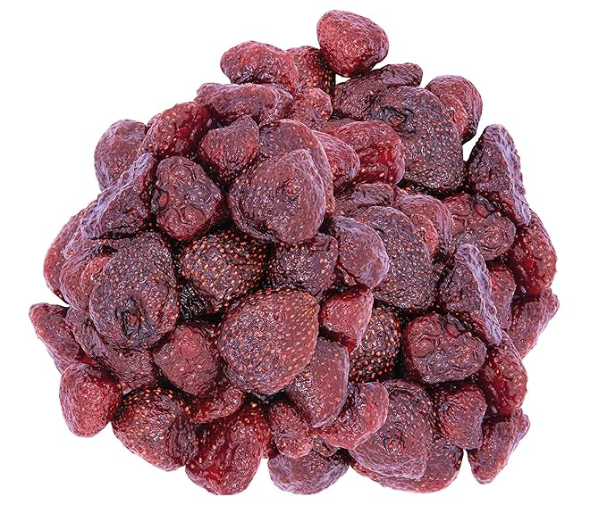 Orgibite Natural Dried Sour Cherries and Strawberries Mix |Vitamin-Rich Dried Fruit | Fruit Snack for Kids Adults | Healthy and Sugar Free Gluten Free | Resealable Fruit Packs 2.46 Oz (Pack of 10)