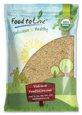 Food to Live - Organic Powerful Flax and Hemp Seeds Blend 6 Pounds — Non-GMO Mix of Raw Hemp Hearts and Cold-Milled Golden Flaxseeds Vegan Kosher