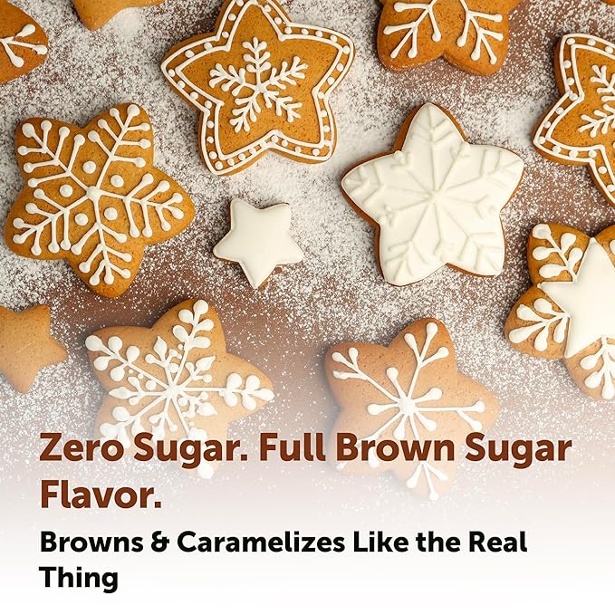 Micro Ingredients Golden Monk Fruit Sweetener with Allulose 2 lbs | 1:1 Brown Sugar Substitute No Erythritol No Aftertaste | Zero Calorie Sugar Alternative for Baking Coffee &amp Tea | Keto Vega