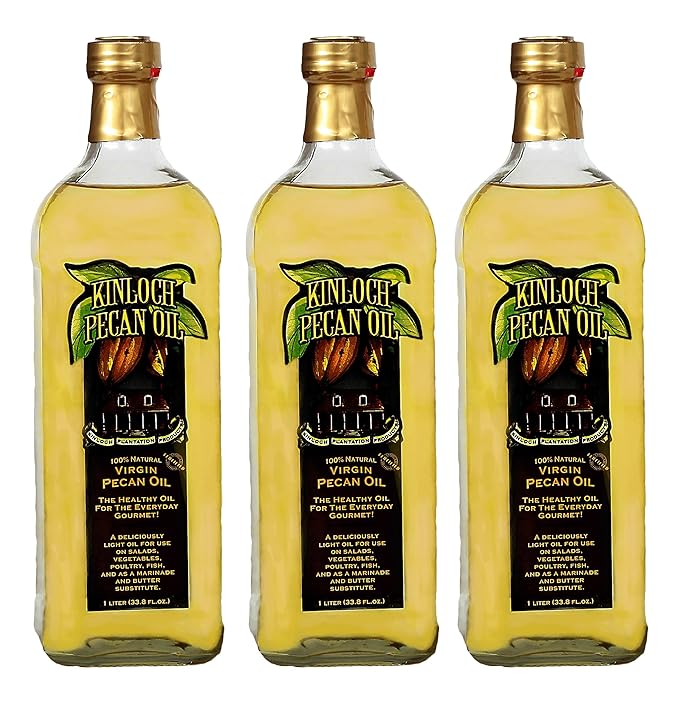 Kinloch Plantation Products Pecan Oil Three (3) 1000 ML Bottles