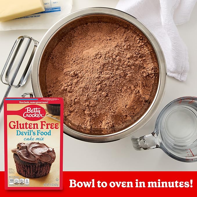 Betty Crocker Gluten Free Devil's Food Cake Mix 15 oz. (Pack of 6)