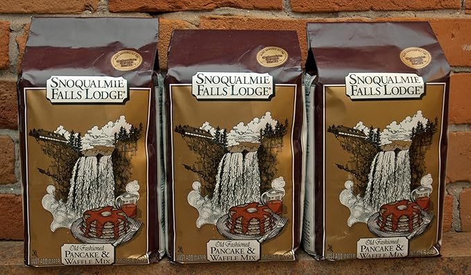 Snoqualmie Falls Lodge Old Fashioned PANCAKE &amp WAFFLE Mix 5lb. (3 Bags)