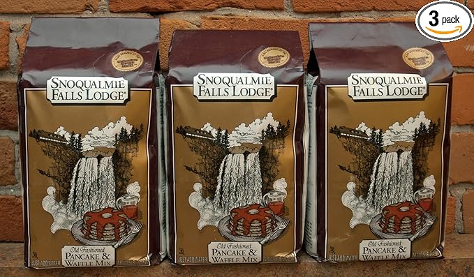 Snoqualmie Falls Lodge Old Fashioned PANCAKE &amp WAFFLE Mix 5lb. (3 Bags)