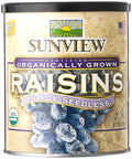 SUNVIEW Organic Black Raisins 3-15oz Canisters