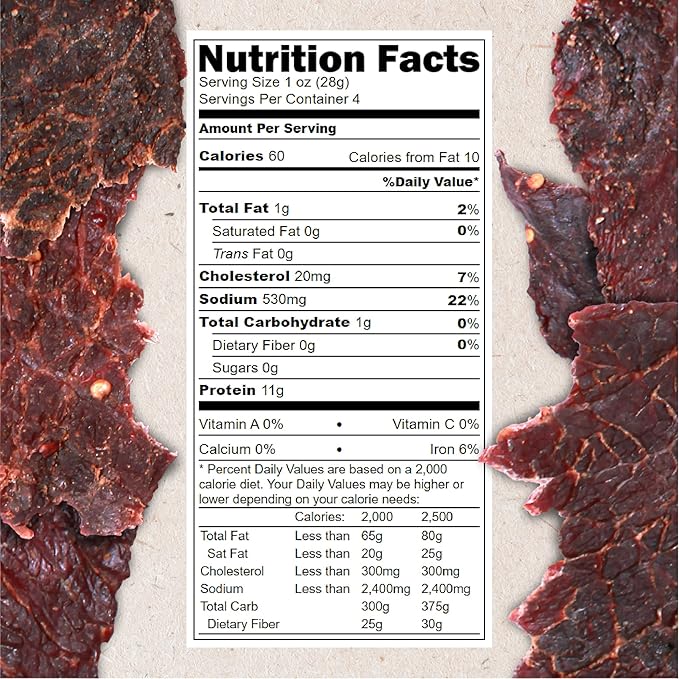 Hardtimes Handcrafted Beef Jerky - Black Pepper Flavor - 3 Pack of 4 oz. Bags