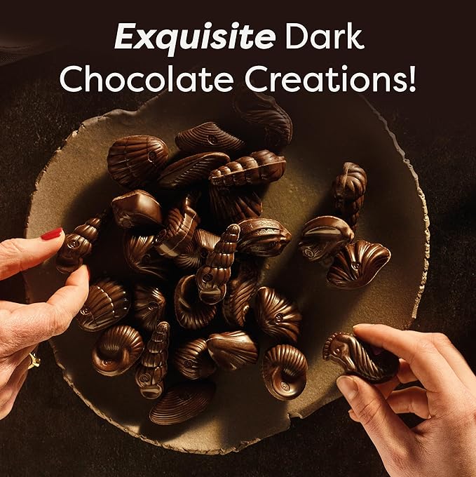 Easter Dark Chocolate Candy Seashells Gift Box by GuyLian 7.94 oz 20 pc (Pack of 2) Belgian Dark Praliné 72% Cocoa Easter Basket Stuffers for Adults Gifts for Kids