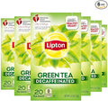 Lipton Decaffeinated Green Tea Bags Hot or Iced Can Support Heart Health 20 Tea Bags (Pack of 6)