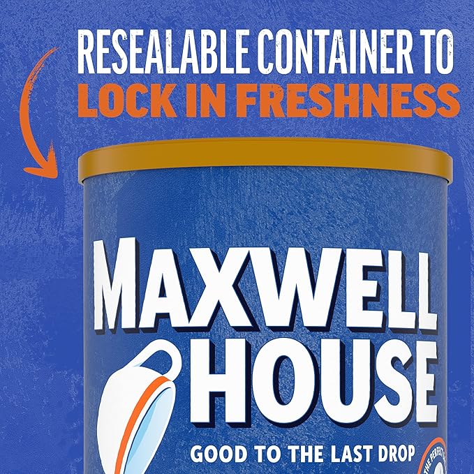 Maxwell House The Original Roast Decaf Medium Roast Ground Coffee (6 ct Pack 11 oz Canisters)