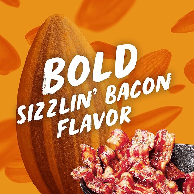BIGS Sunflower Seeds Sizzlin' Bacon Flavor Easter Basket Stuffer for Sports Fans 5.35 oz. (Pack of 12)