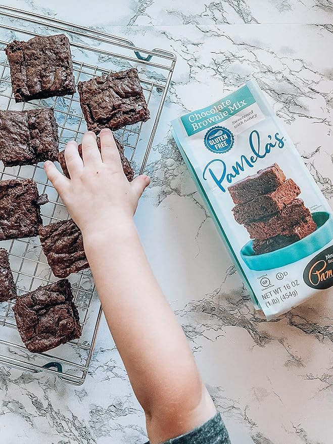 Pamela’s Baking Mixes Chocolate Brownie Mix Gluten-Free 16 oz. (Pack of 3)