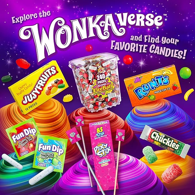 Wonka Jujyfruits Gummy candy Assorted Gummy Candy 5 Ounce Theater Candy Boxes (Pack of 12)