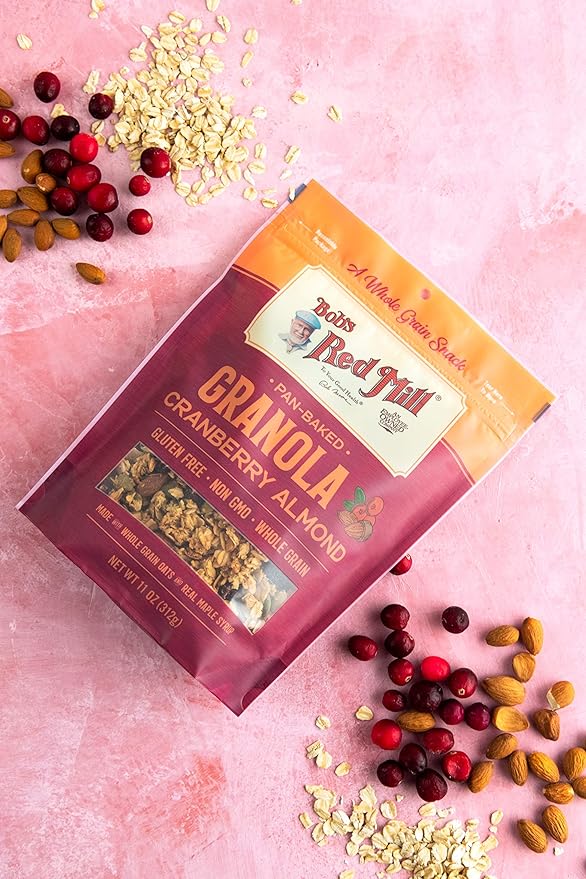 Bob's Red Mill Cranberry Almond Granola 11oz (Pack of 6) - Non GMO Whole Grain Kosher