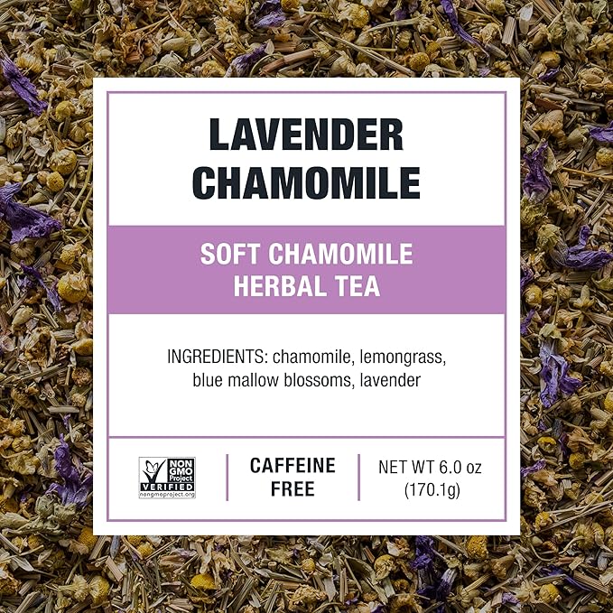 Tiesta Tea - Lavender Chamomile Cold Brew Loose Leaf Soft Chamomile Herbal Tea Non-Caffeinated Iced Blend Cold Brew Packets Makes 64oz of Pitcher Per Bag (Pack of 10)
