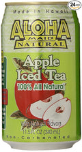 Aloha Maid Natural Iced Tea Apple 11.5 Ounce (Pack of 24)