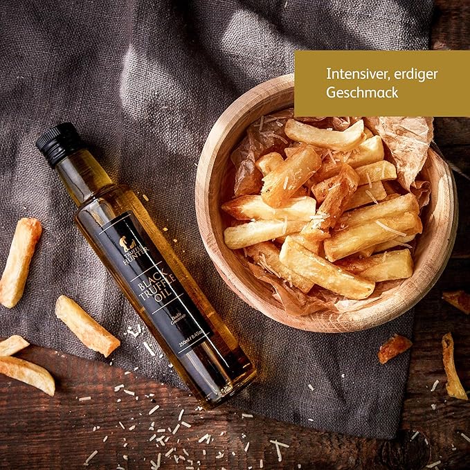 TruffleHunter - Black Truffle Oil - Extra Virgin Olive Oil for Cooking &amp Seasoning - 8.45 Oz