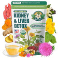 Ovida Dandelion Wolfberry Tea – Natural Kidneys &amp Liver Health Tea Organic Herbal Tea with Milk Thistle Turmeric &amp Goji Berry Seven Herbal Ingredients Natural Blend for Daily Wellness 15 T